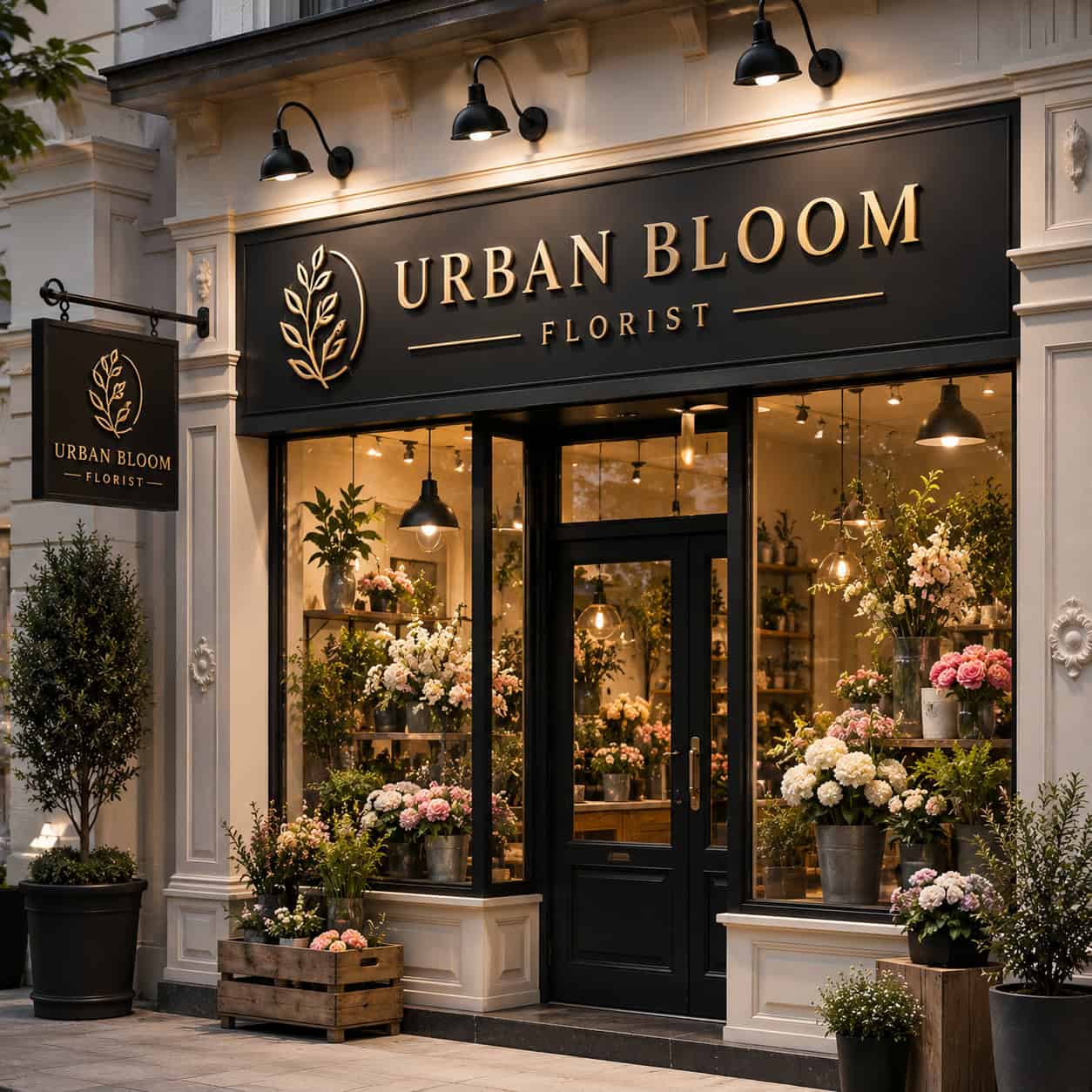Premium Gold Raised Letter Florist Shopfront Sign — Shopfront Signs