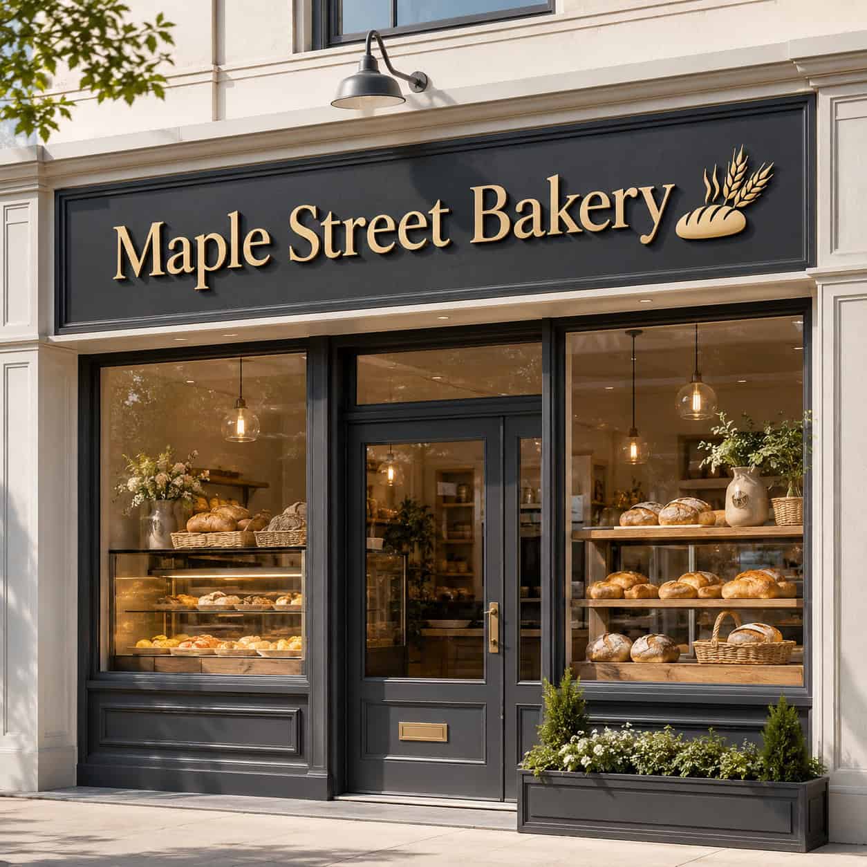 Premium Raised Letter Bakery Shopfront Sign — Shopfront Signs