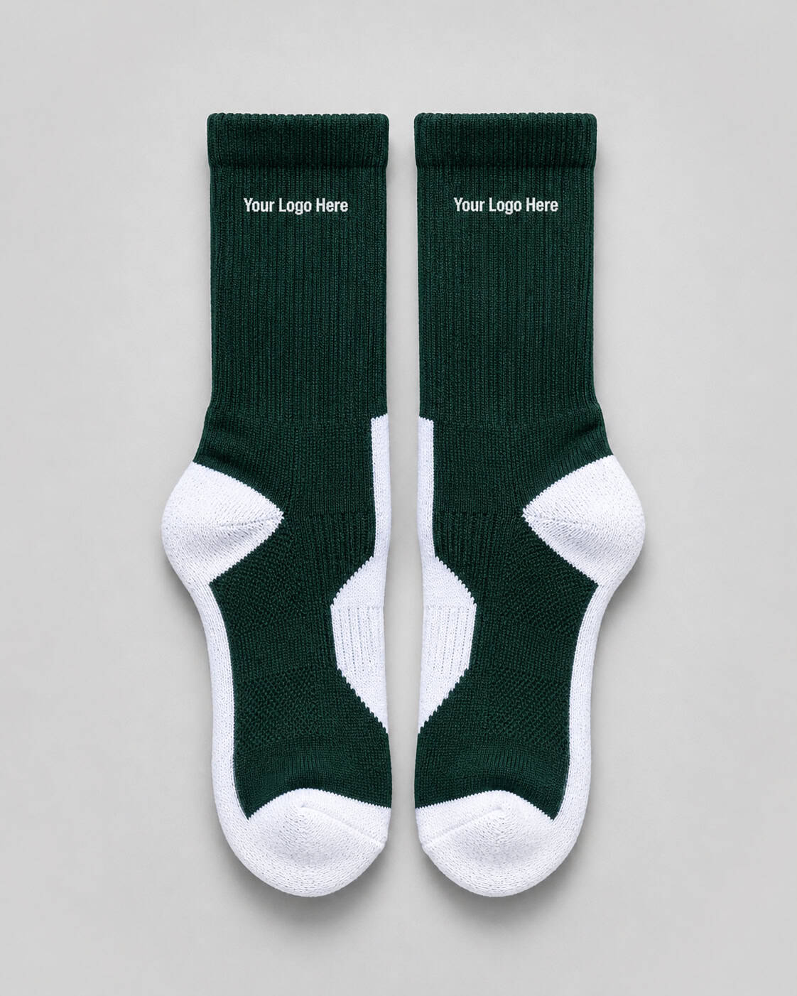 Green & White Support Socks — Socks & Accessories