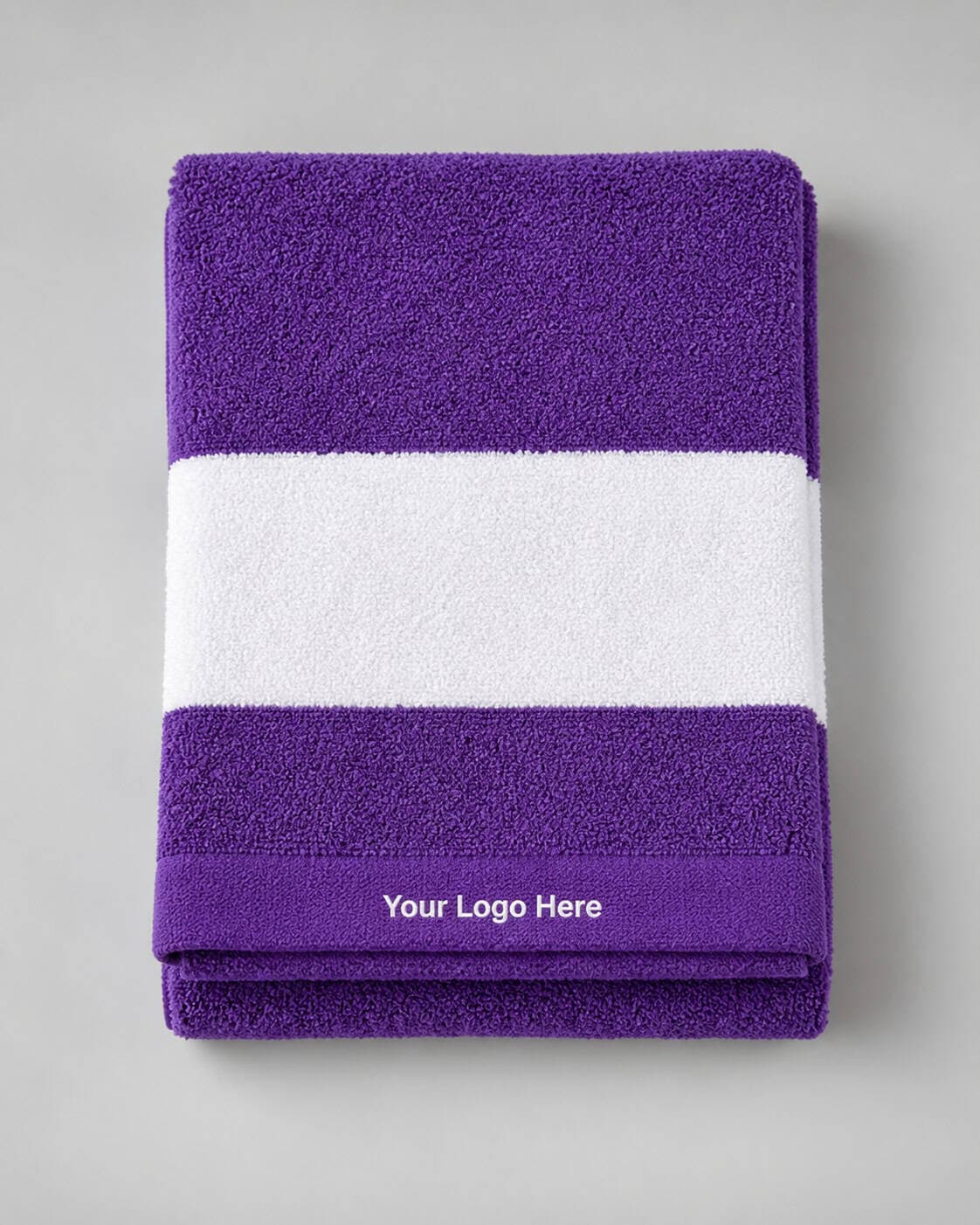 Purple & White Sports Towel — Socks & Accessories