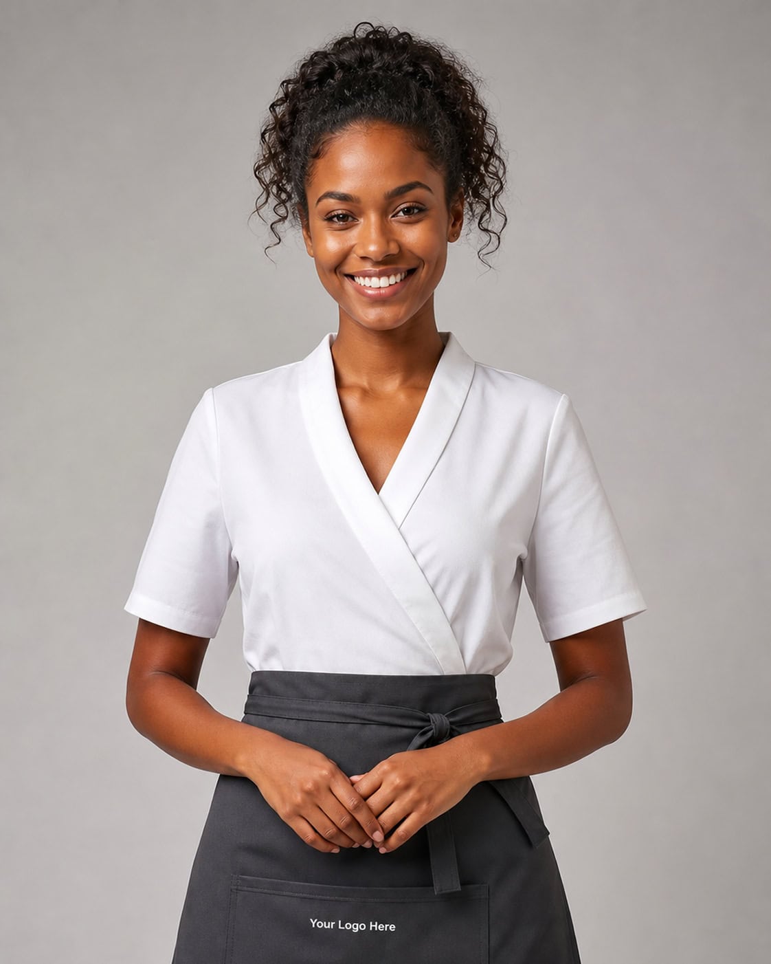 Charcoal Spa & Beauty Apron — Aprons