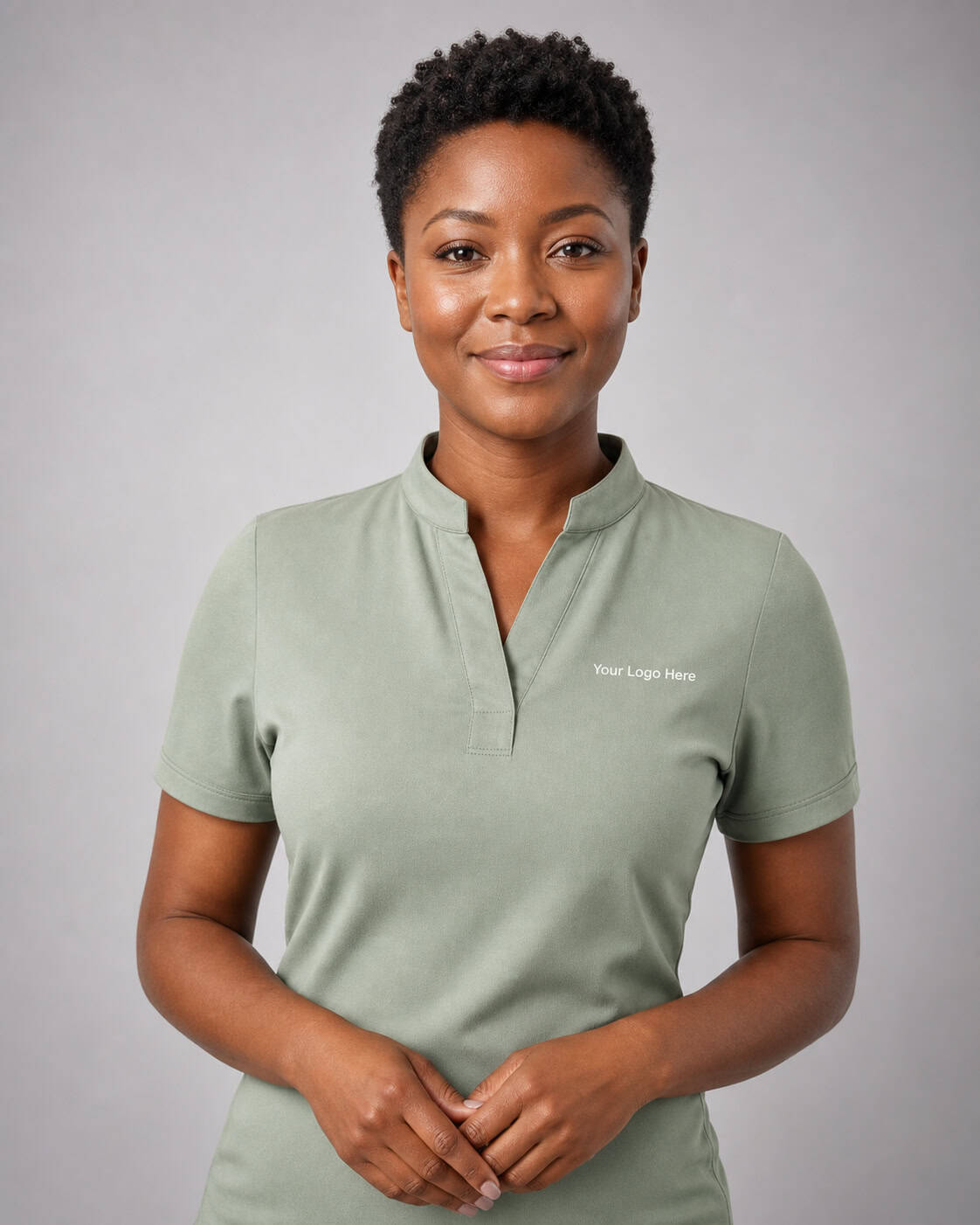 Sage Green Spa & Beauty Polo — Polos
