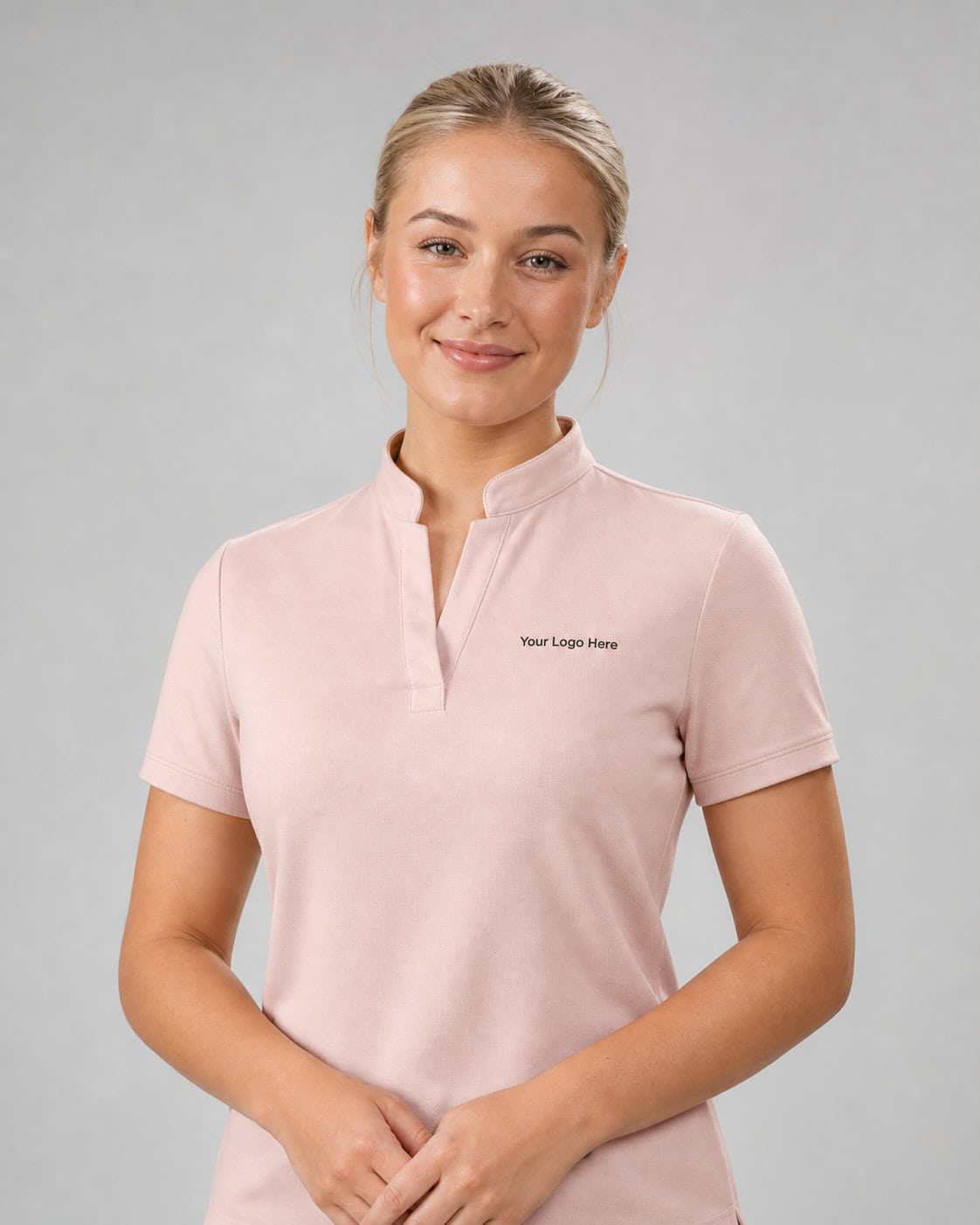 Blush Pink Spa & Beauty Polo — Polos