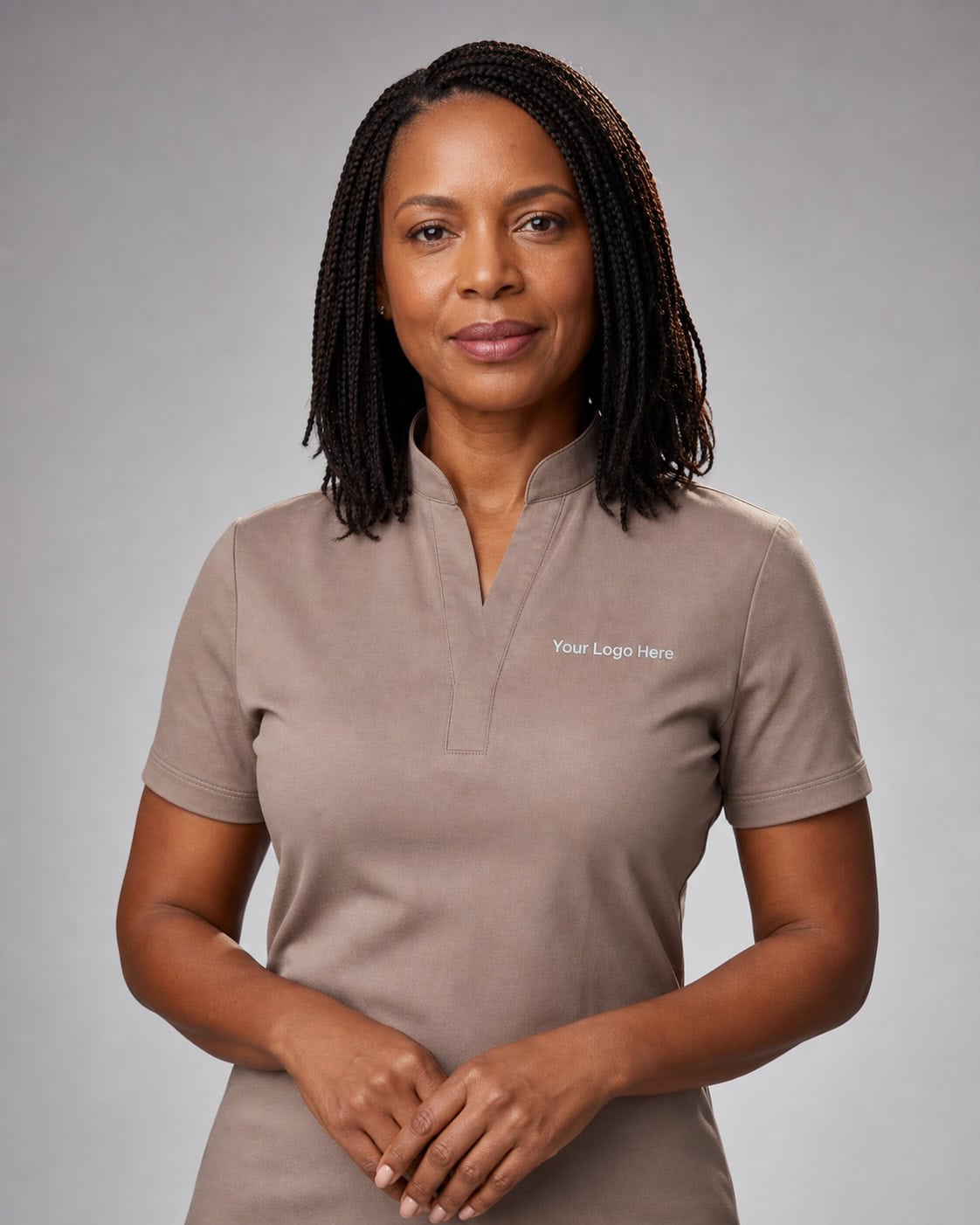 Taupe Spa & Beauty Polo — Polos