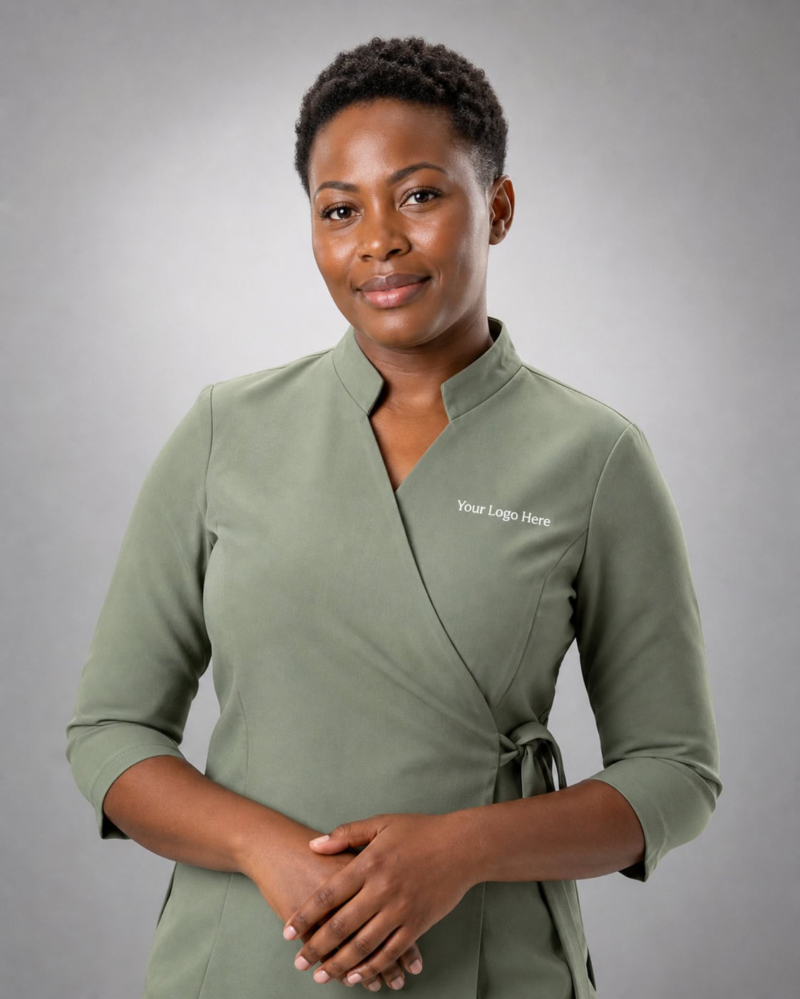 Sage Green Spa & Beauty Tunic — Tunics