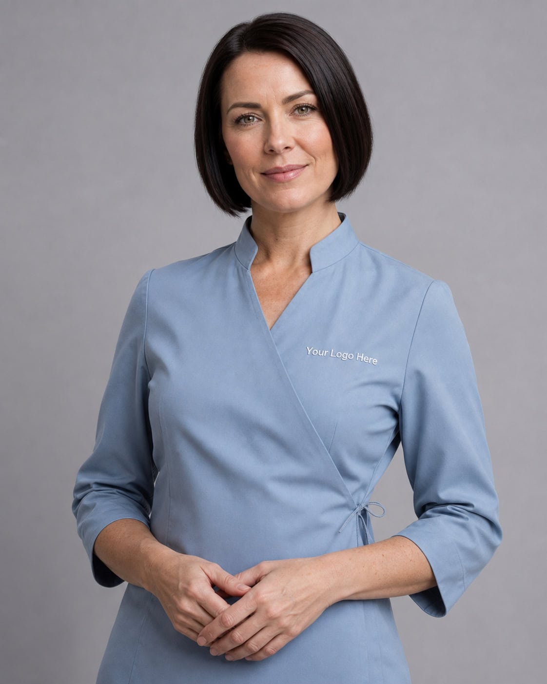 Sky Blue Spa & Beauty Tunic — Tunics
