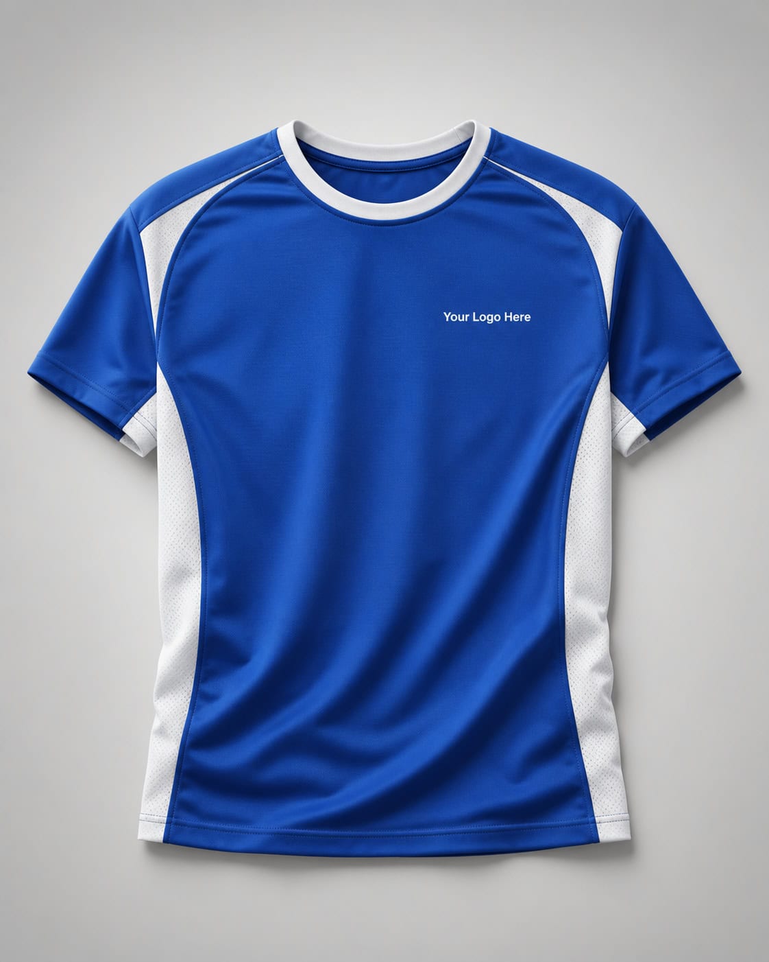 Royal Blue Sports House Shirt with White Panels — Sports House Shirts