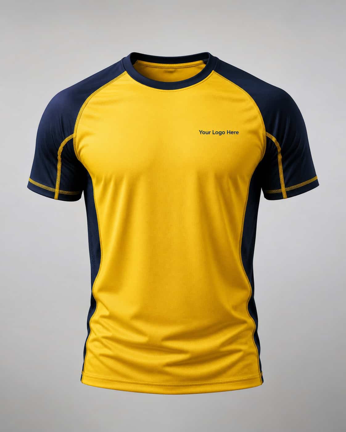 Gold Sports House Shirt with Navy Sleeves — Sports House Shirts