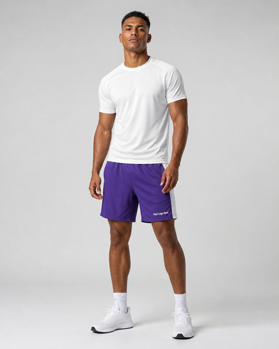 Purple Sports Shorts – Men — Shorts