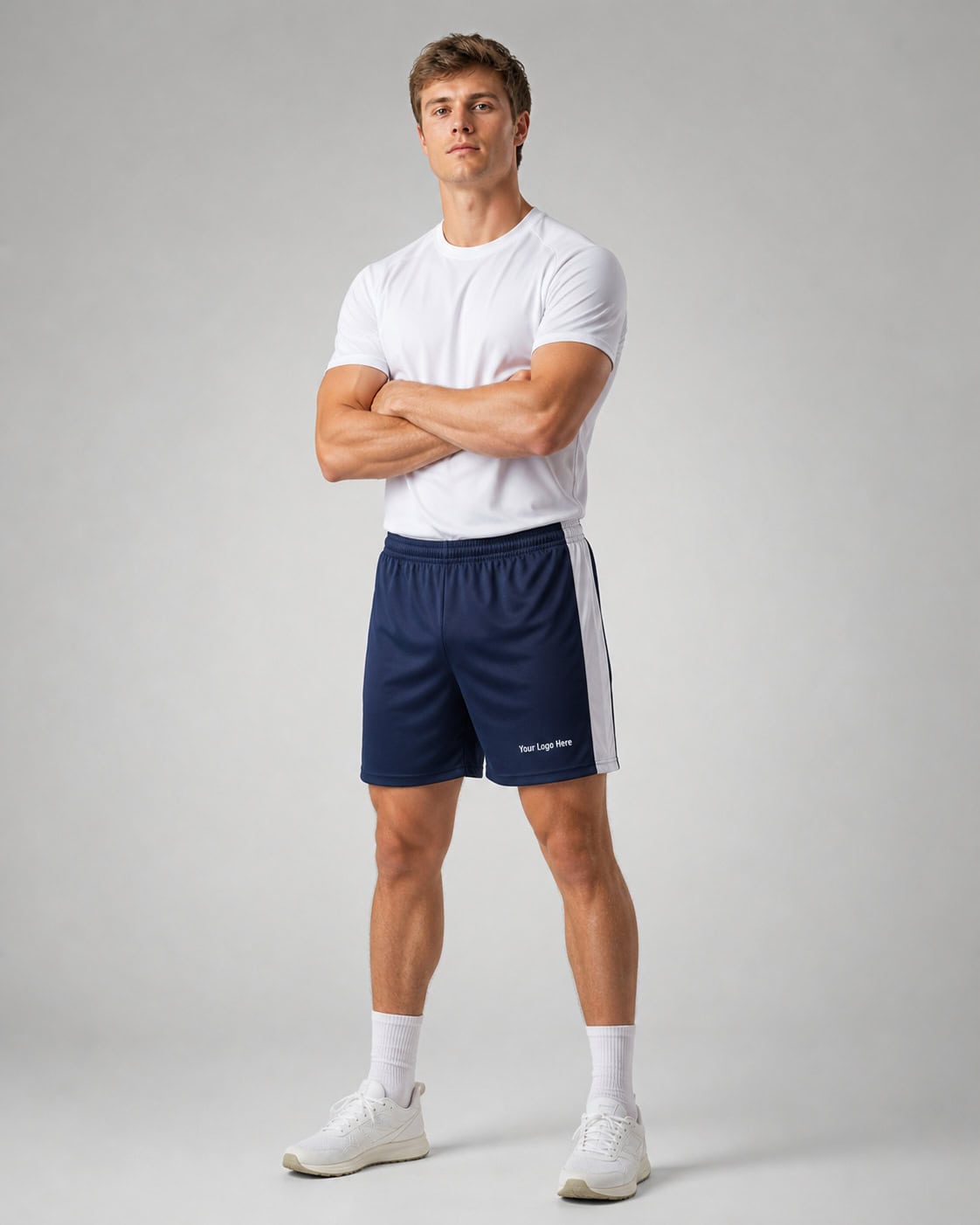 Navy Sports Shorts – Men — Shorts