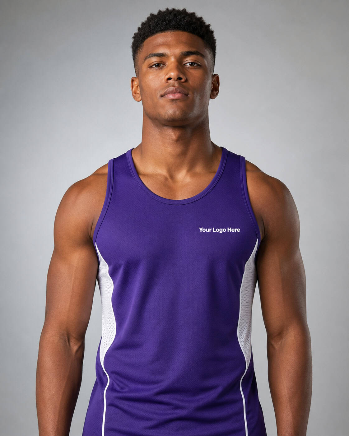 Purple Sports Singlet – Men — Singlets