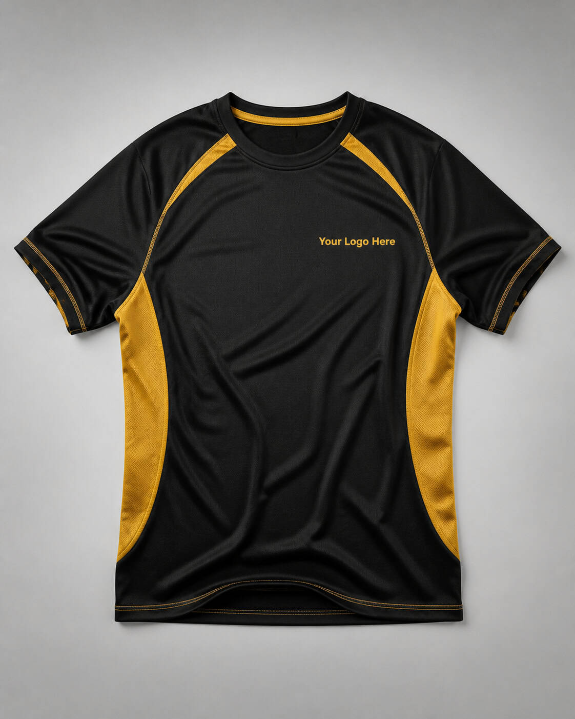 Black and Gold Sports Jersey — Sports Uniforms