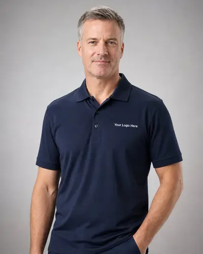 Navy Healthcare Polo — Polos