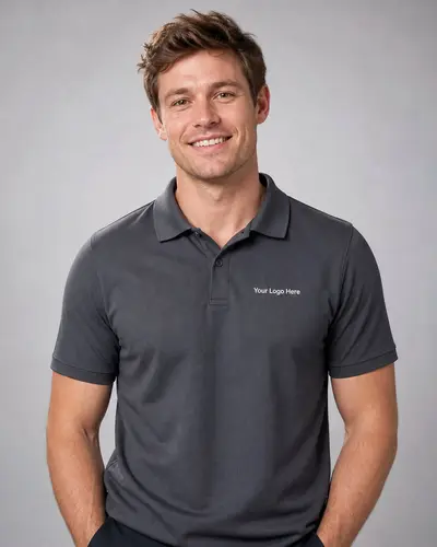 Charcoal Healthcare Polo — Polos
