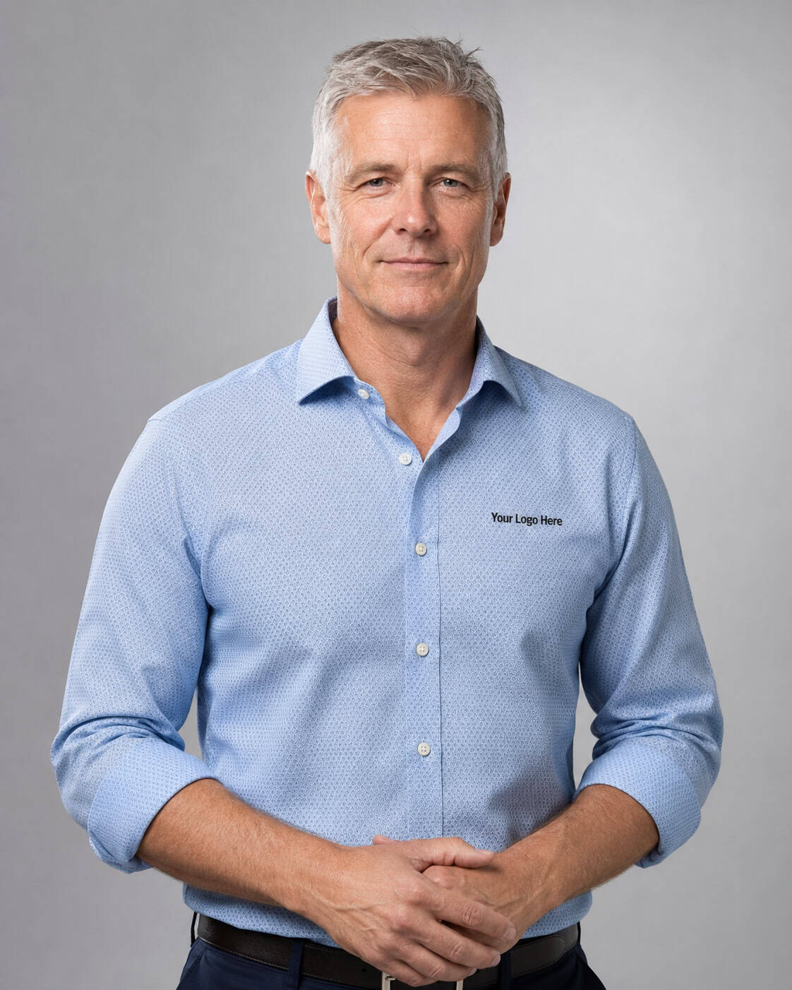 Light Blue Corporate Shirt – Men — Corporate