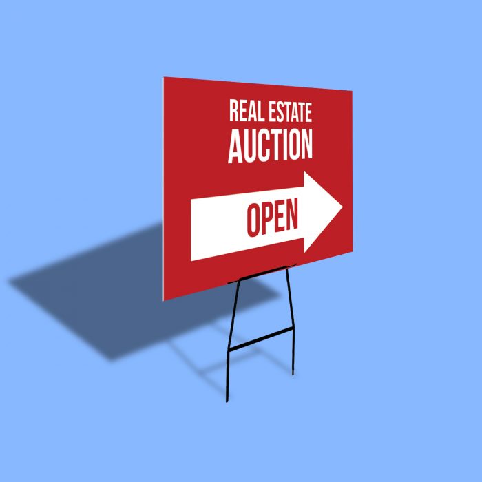 Outdoor Stakes Signs | Auction & Open