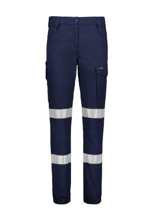 Womens Essential Stretch Taped Cargo Pant - Cuffed ZP735 — Bottom