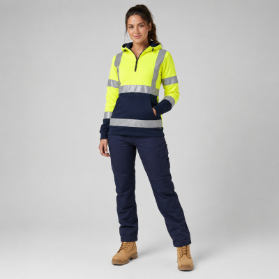 Women’s Hi-Vis Hooded Jumper — Fleece & Jumpers