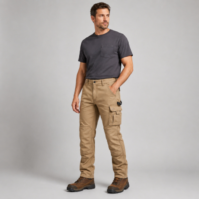 Men’s Khaki Utility Work Pants — Work Pants