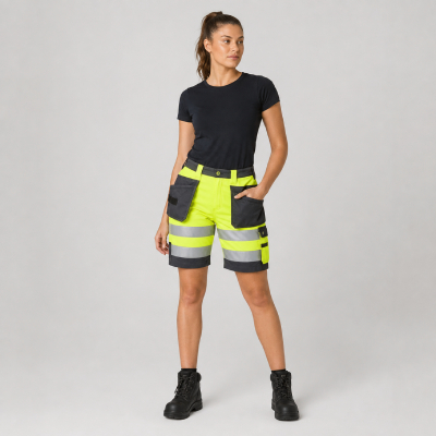 Women’s Hi-Vis Utility Shorts — Work Shorts