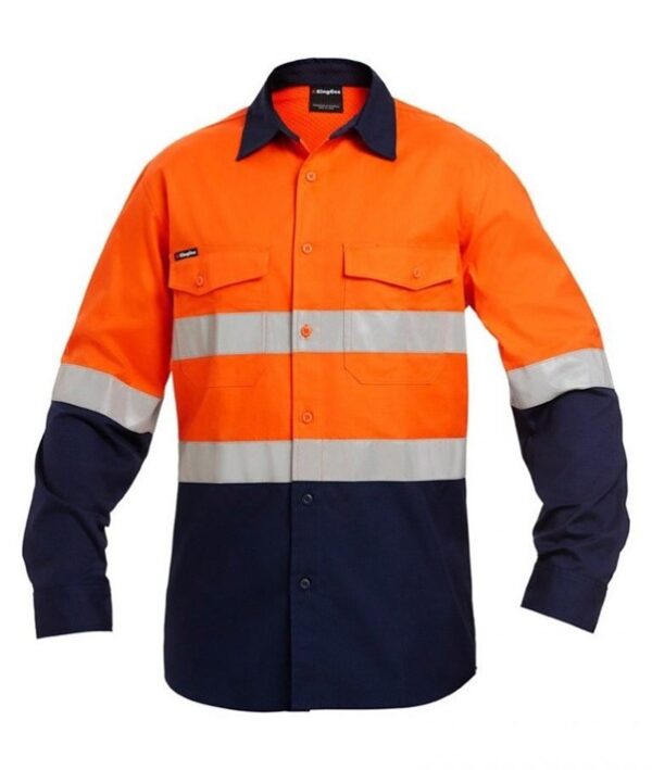 Workcool 2 Hi-Vis Reflective Spliced Shirt Long Sleeve — Hi-Vis