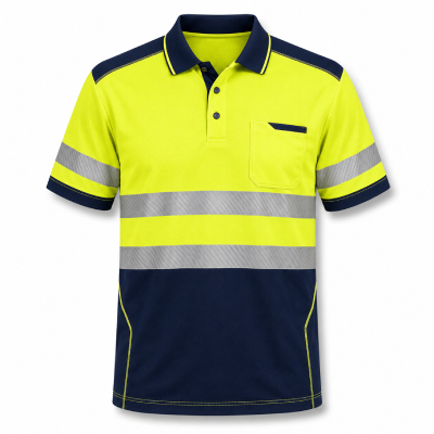 Hi-Vis Reflective Work Polo — Workwear