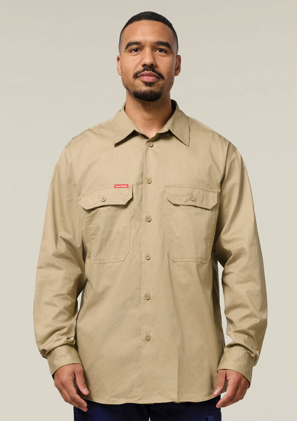 SLEEVE CLOSED FRONT COTTON DRILL SHIRT — Corporate