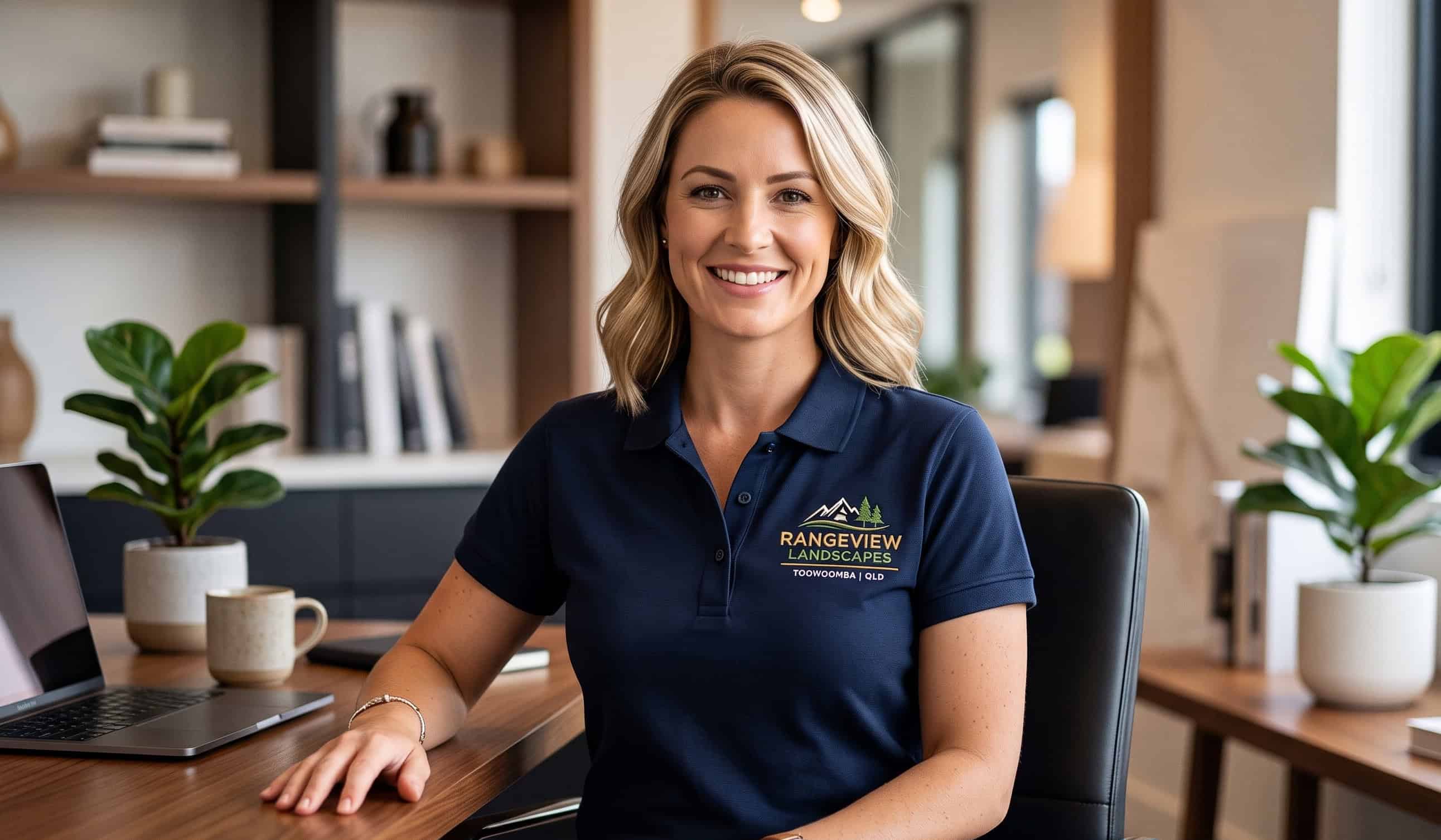 Embroidered polo for a Toowoomba business