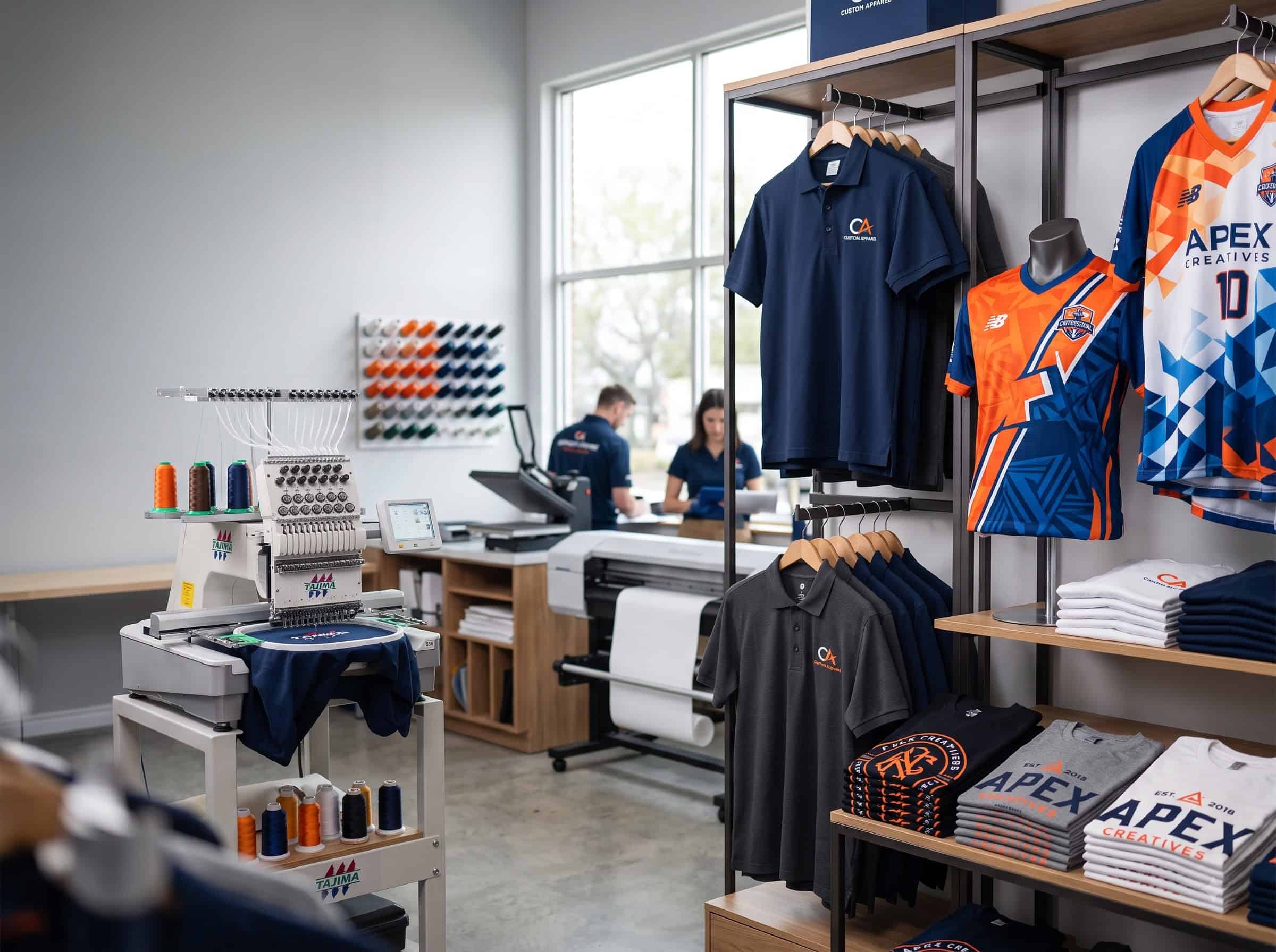 Branded uniforms, workwear and printed apparel from the Shopace catalogue