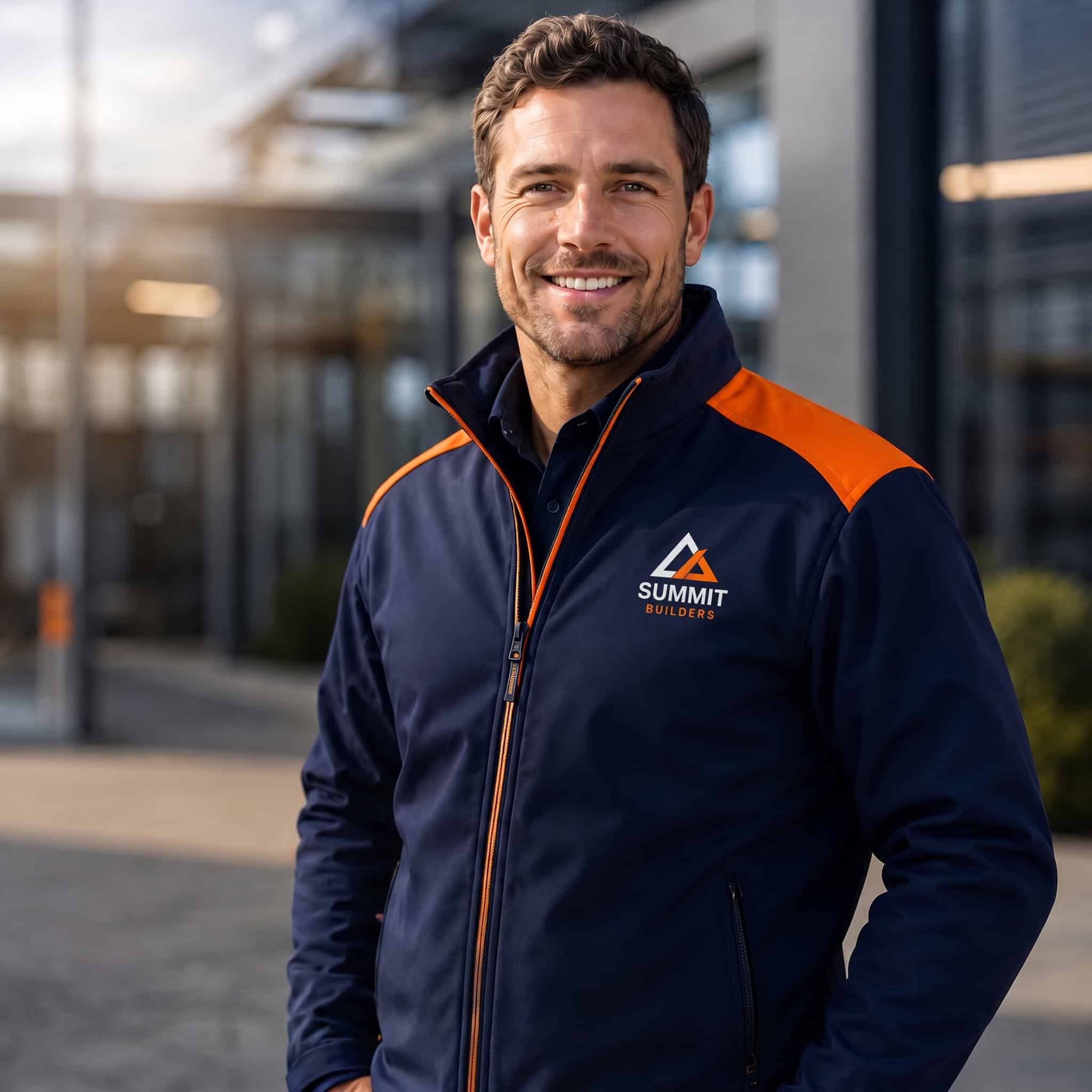Embroidered company jacket