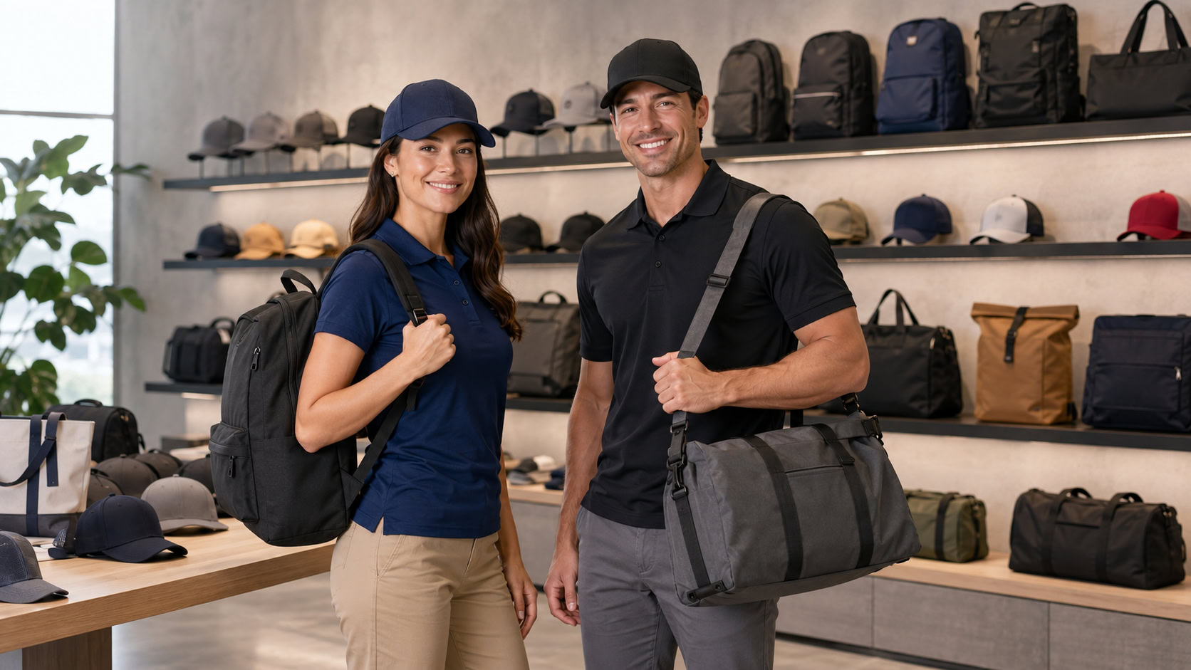 Legend Life caps and bags