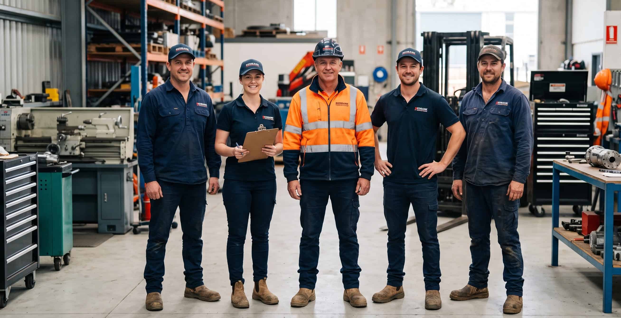 Branded workwear for a Redbank trade business