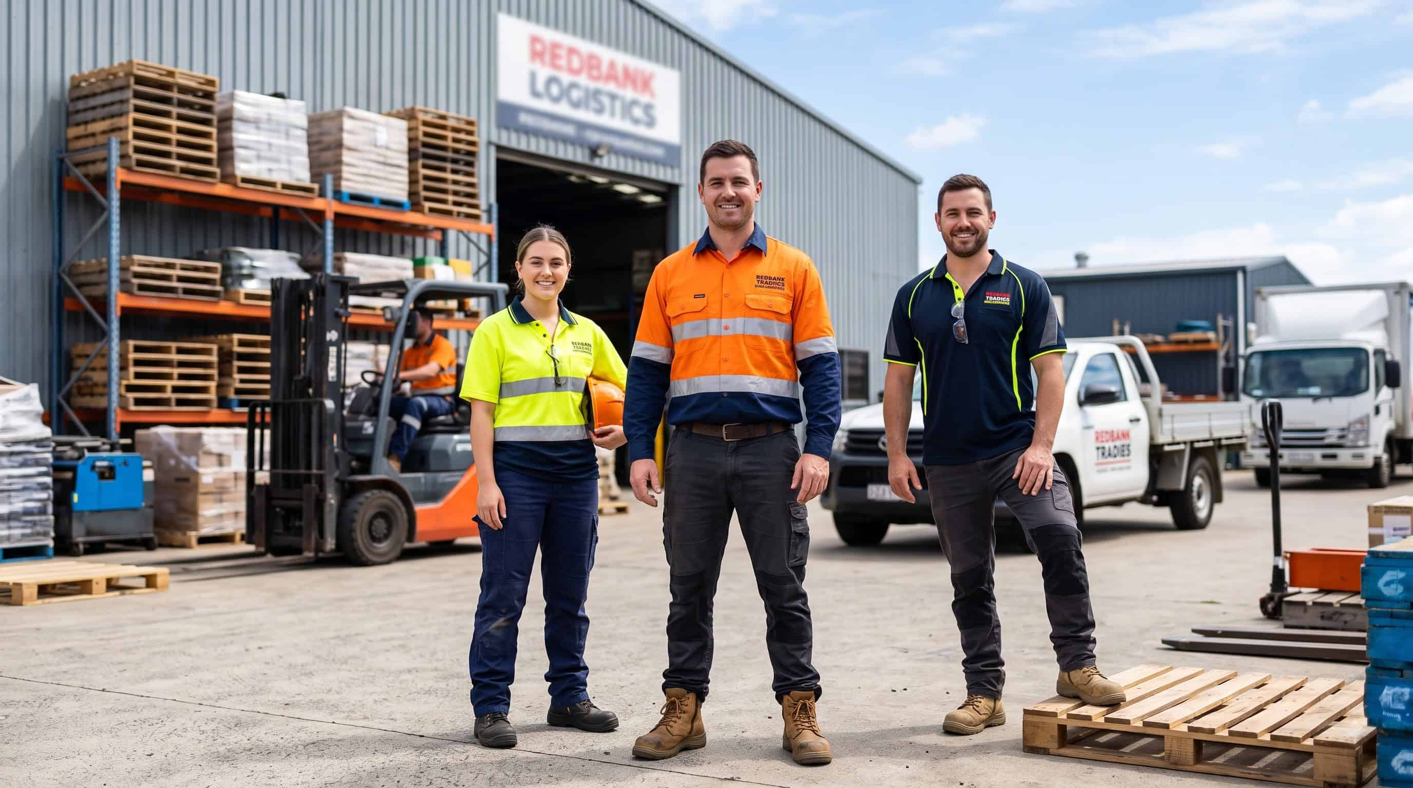 Branded hi-vis for a Redbank Plains business