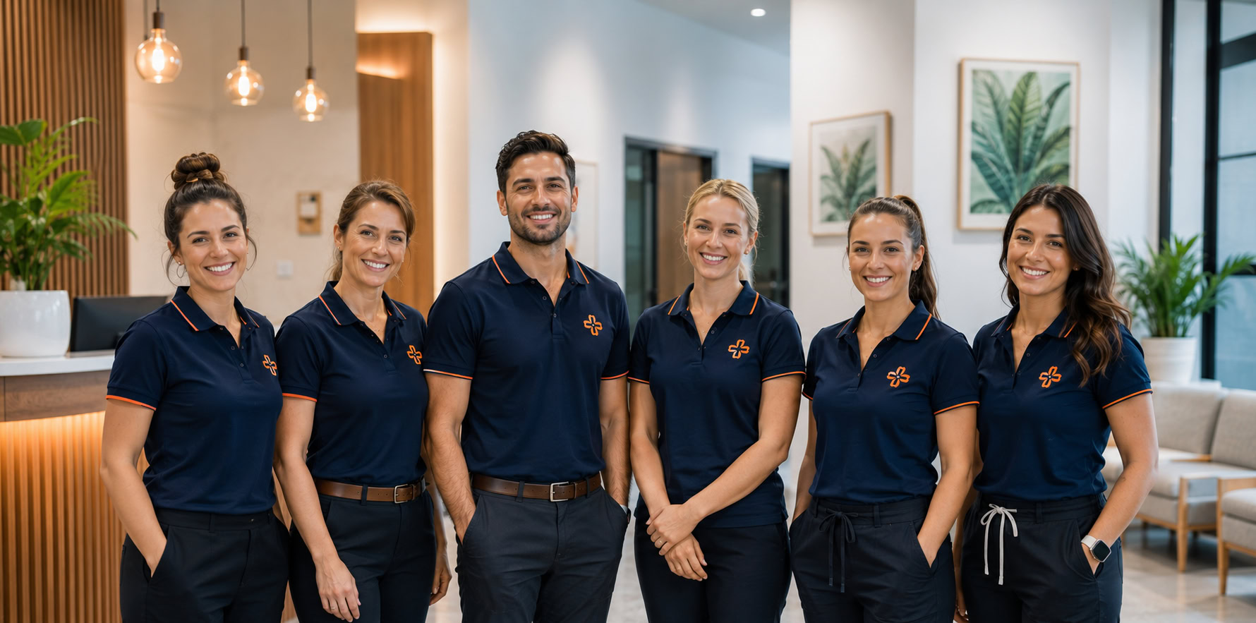 Embroidered polos for a Springfield Lakes clinic