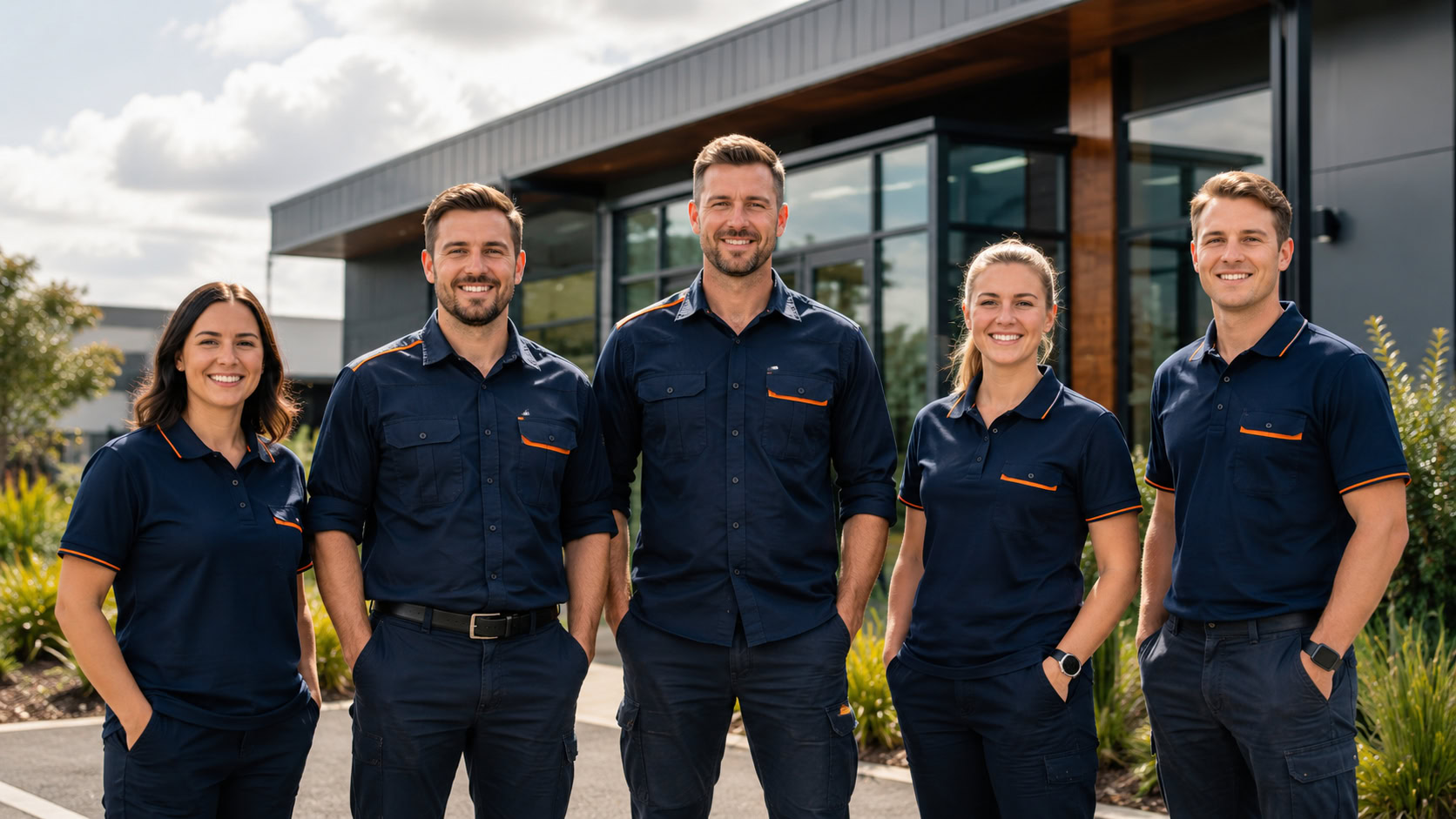 Branded work shirts and polos for a Toowoomba business