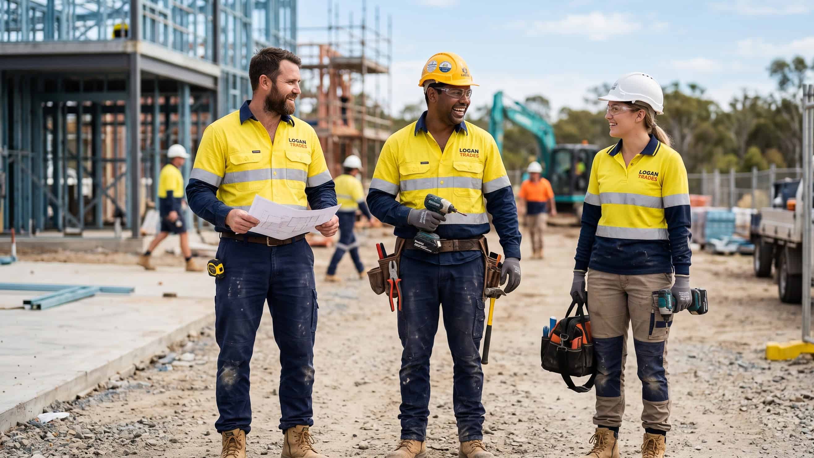 Branded hi-vis for a Logan trade business
