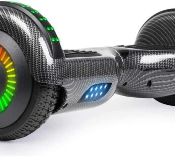 Funado Smart-S W1 Hoverboard, Easy to Control, Anti-Slippery Footpads, Bluetooth Function, Carbon Fiber