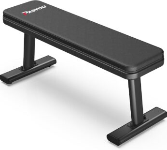 PASYOU Flat Weight Bench Workout Bench Max Load 1450LBS/660KG Easy Assembly for Strength Training Bench Press (Model:PW100)