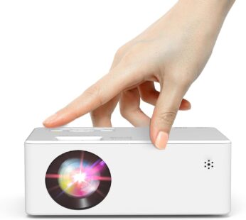 Mini Projector with Tripod, Portable Projector for iPhone, 9000Lumens Full HD 1080P Supported Movie Projector, Portable Video Projector Compatible with TV Stick, Phone, HDMI, USB, TF