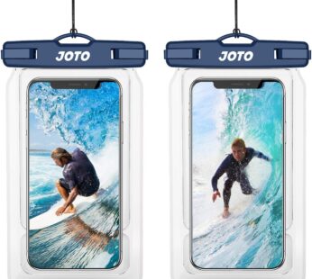 Floating Waterproof Phone Holder Pouch, JOTO Float Universal Waterproof Case for iPhone 14 13 12 11 Pro Max XS XR 8 7 Galaxy Pixel Up to 7’’, IPX8 Underwater Cellphone Dry Bag for Beach -2 Pack,Clear