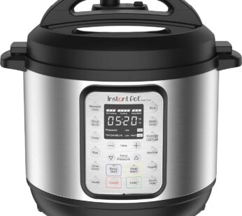 Instant Pot 9-in-1 Duo Plus 5.7L Electric Pressure Cooker. 13 Smart Programs: Pressure Cooker, Rice Cooker, Slow Cooker, Steriliser, Sauté Pan