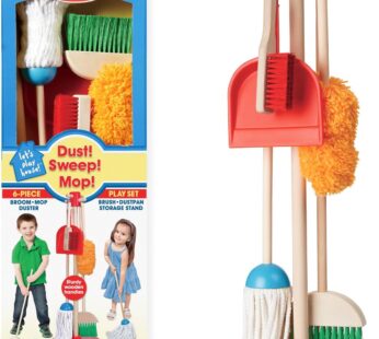 Melissa & Doug 8600 Let’s Play House Dust! Sweep! Mop! 6-Piece Pretend Play Set