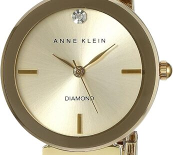 Anne Klein Women’s Genuine Diamond Dial Bracelet Watch