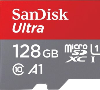 SanDisk 32GB Ultra microSDHC UHS-I Memory Card with Adapter – 120MB/s, C10, U1, Full HD, A1, Micro SD Card – SDSQUA4-032G-GN6MA