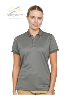 LADIES SUSTAINABLE POLY/COTTON CORPORATE SS POLO - Image 1