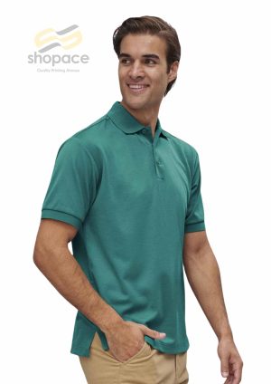 MENS SUSTAINABLE POLY/COTTON CORPORATE SS POLO - Image 1