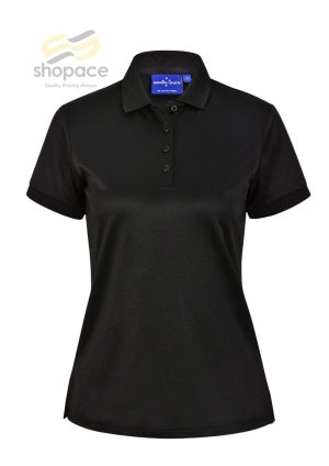 LADIES SUSTAINABLE POLY/COTTON CORPORATE SS POLO - Image 2
