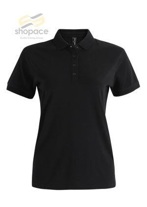 Ladies Ultrafine Cotton Pique Short Sleeve Polo - Image 4