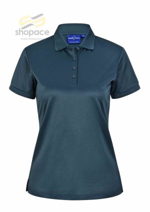 LADIES SUSTAINABLE POLY/COTTON CORPORATE SS POLO - Image 3