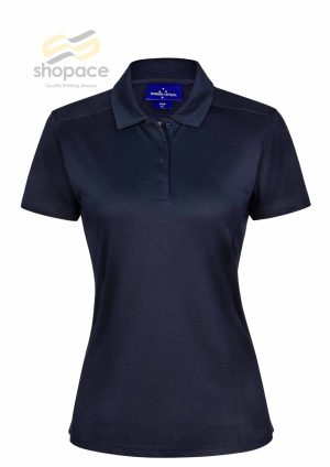 BAMBOO CHARCOAL CORPORATE SHORT SLEEVE POLO Ladies - Image 5